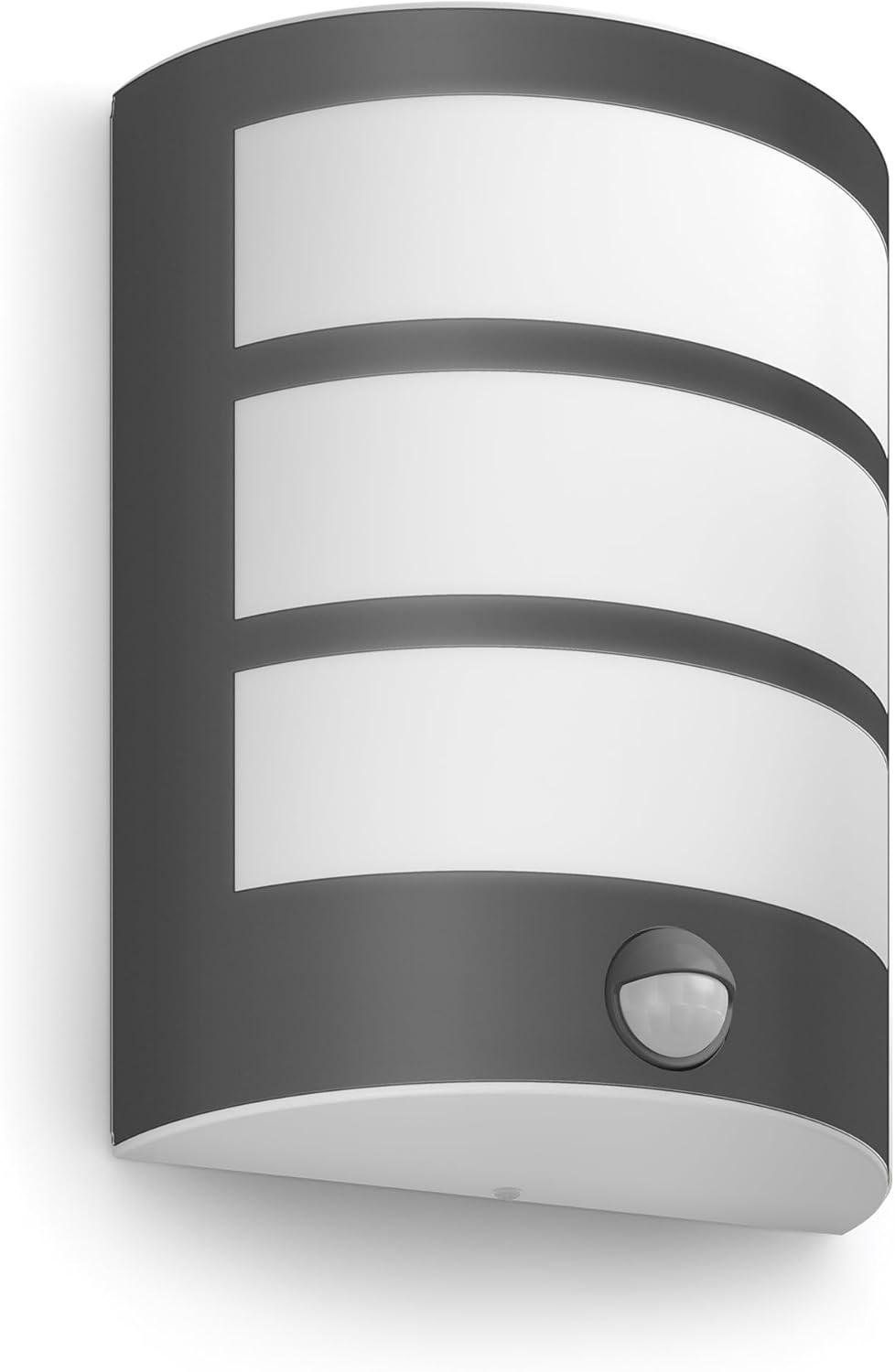 Philips myGarden LED Python Wandaußenleuchte mit Bewegungsmelder, 6W, kaltweißes Licht 4.000K, integriertes Leuchtmittel, Anthrazit