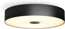 Philips Hue White Ambiance Fair Deckenleuchte schwarz 2750lm inkl. Dimmschalter, dimmbar, alle Weißschattierungen, steuerbar via App, kompatibel mit Amazon Alexa (Echo, Echo Dot) [Energieklasse F]
