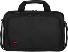 WENGER Source Laptop-Tasche zum Umhängen, Notebook bis 14 Zoll, Tabletfach bis 10 Zoll, Aktentasche, Organizer, 5 l, Damen Herren, Büro Business-Reisen Uni, Schwarz, 601064