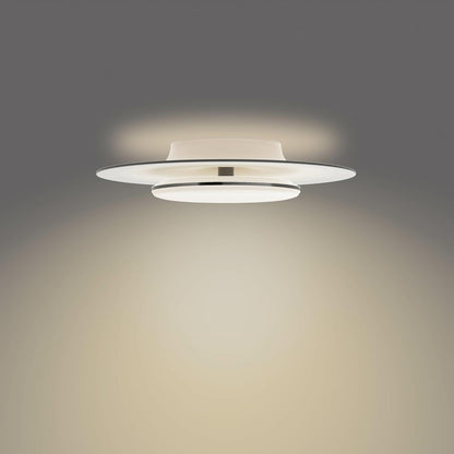 Philips LED SceneSwitch Garnet Deckenleuchte (30 W), LED Leuchte mit drei Dimmstufen und warmweißem Licht, LED Beleuchtung mit EyeComfort, schwarz