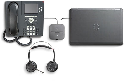 Plantronics MDA220 USB Regler für Headset Schwarz 207414-03