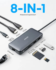 Anker 553 USB-C Hub 8-in-1 USB-C Dock A83800A1