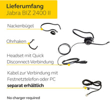 Jabra Biz 2400 II Mono QD NC 3 in1 Headset verkabelt on-ear konvertierbar 2406-820-204