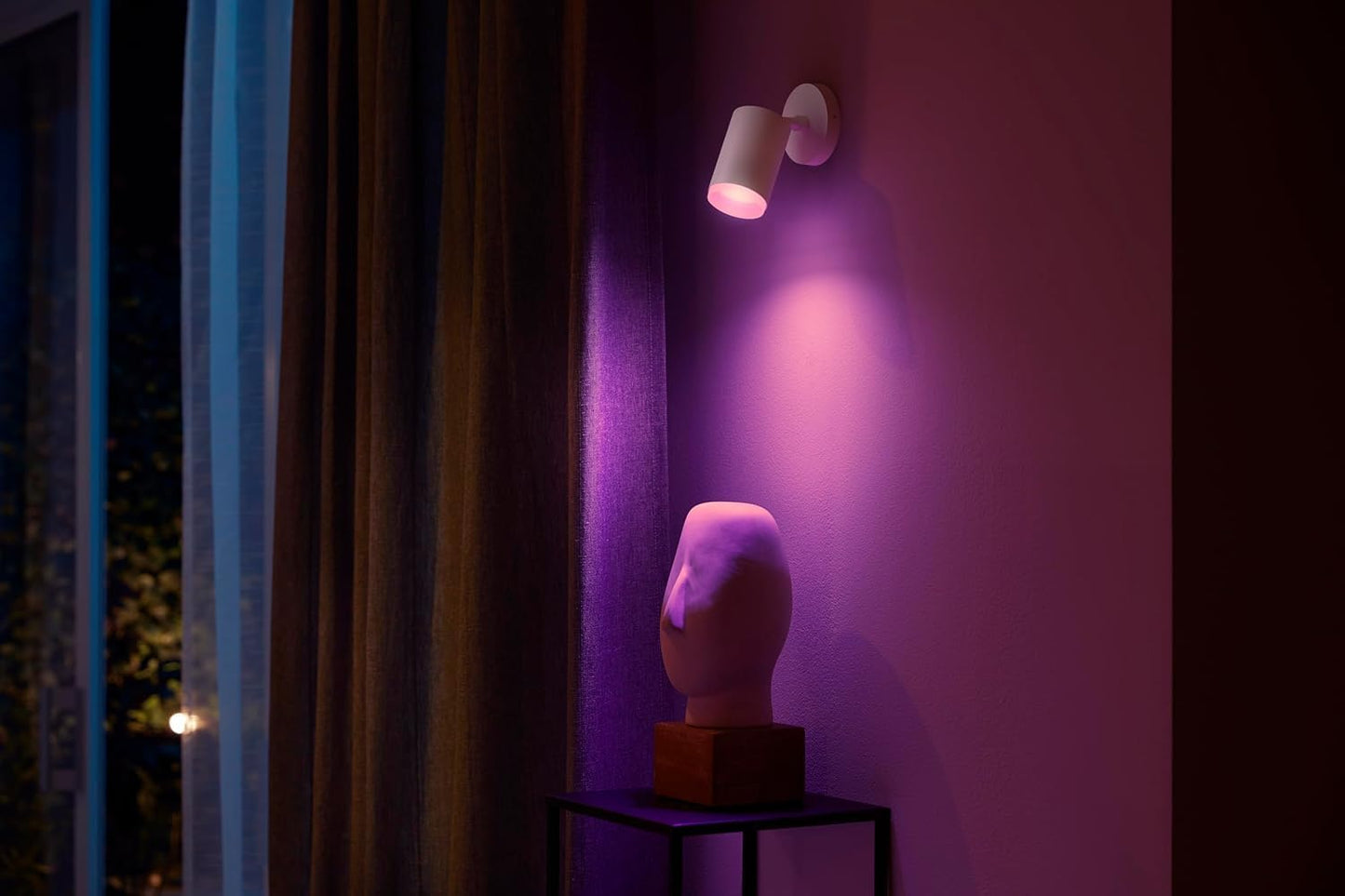 Philips LED-Spot Fugato 1-flammig White & Color Ambiance Weiß Ø 8,2 cm