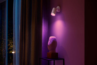 Philips LED-Spot Fugato 1-flammig White & Color Ambiance Weiß Ø 8,2 cm