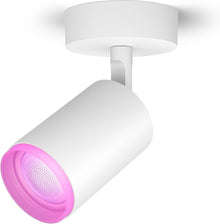 Philips LED-Spot Fugato 1-flammig White & Color Ambiance Weiß Ø 8,2 cm