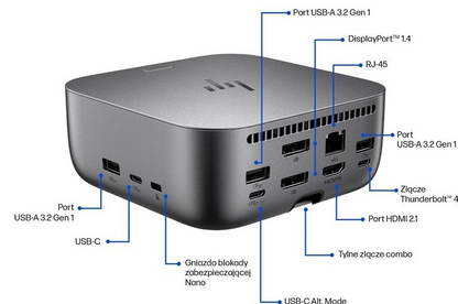 HP G6 Thunderbolt 4 Ultra Dockingstation 180W P15368-001 9X481UT#ABB