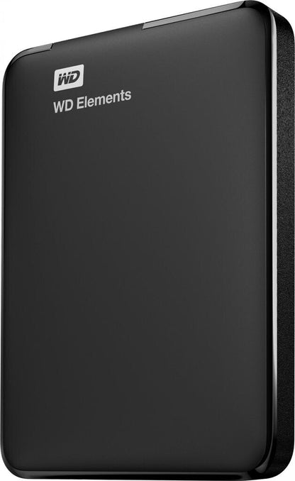 Western Digital Elements Portable externe Festplatte 1 TB (mobiler Speicher, USB 3.0-Schnittstelle, Plug-and-Play, für Windows formatiert) Schwarz