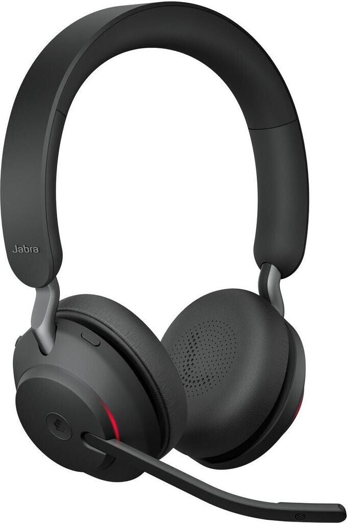 Jabra Evolve2 65 MS Stereo USB-A Headset mit Ladestation Link380a Schwarz 26599-999-989