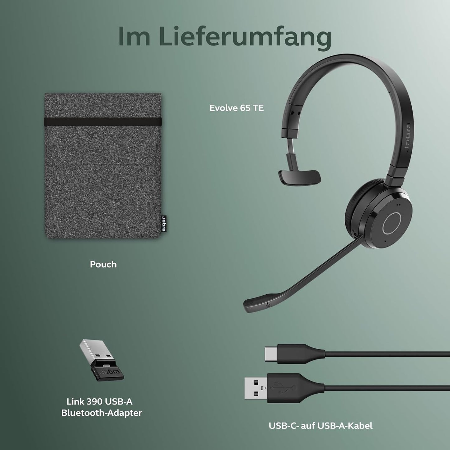 Jabra Evolve 65 TE UC Mono Headset 6693-839-409