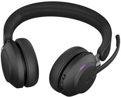 Jabra Evolve2 65 MS Stereo USB-C Headset mit Ladestation Schwarz Link380c 26599-999-889