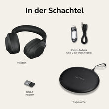 Jabra Evolve2 85 MS Stereo USB-A Headset Link380a Schwarz 28599-999-999
