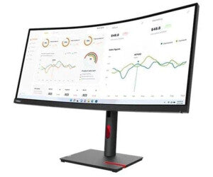 Lenovo ThinkVision T34WD-40 LCD-Monitor, 34 Zoll UWQHD 3440 x 1440 Pixel, 4 ms, 120 Hz, Curved
