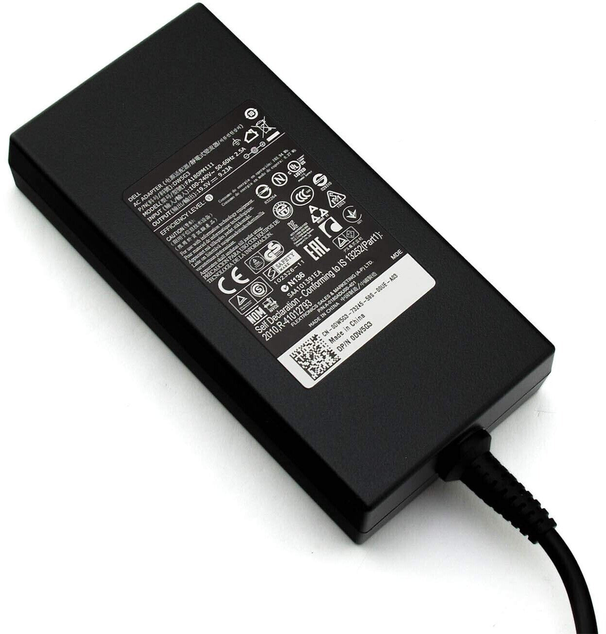DELL 180 Watt 7,4mm Netzteil inkl. Stromkabel - 450-AGCU / DA180PM111