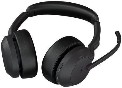 Jabra Evolve2 55 MS Stereo USB-C Headset mit Ladestation Link380c Schwarz 25599-999-889