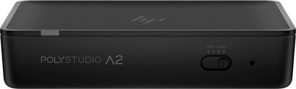 HP Poly Studio A2-Audiobridge mit CAT6A- und Mikrofonverlängerungskabel und Montageplatte