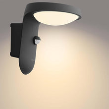 Philips LED Wandleuchten für den Außenbereich, 9 W, 2700 K warmweiß, Bewegungssensor, wasserdicht, anthrazit, IP44 wetterfest