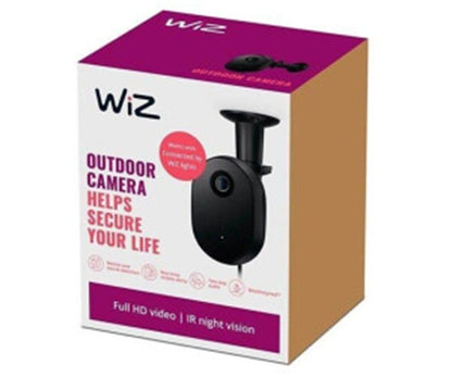WiZ Outdoor Sicherheitskamera, IR Nachtsicht, Bewegungs- und Geräuscherkennung 9290041112