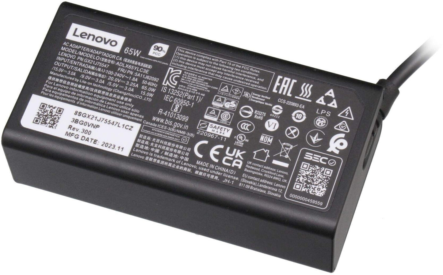 LENOVO 65W USB-C Netzteil GX21J75547