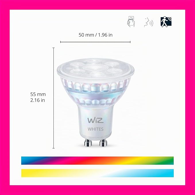 Wiz steuerbare weiße + farbige Lampe 4,7 Watt 2er Pack 9290037723