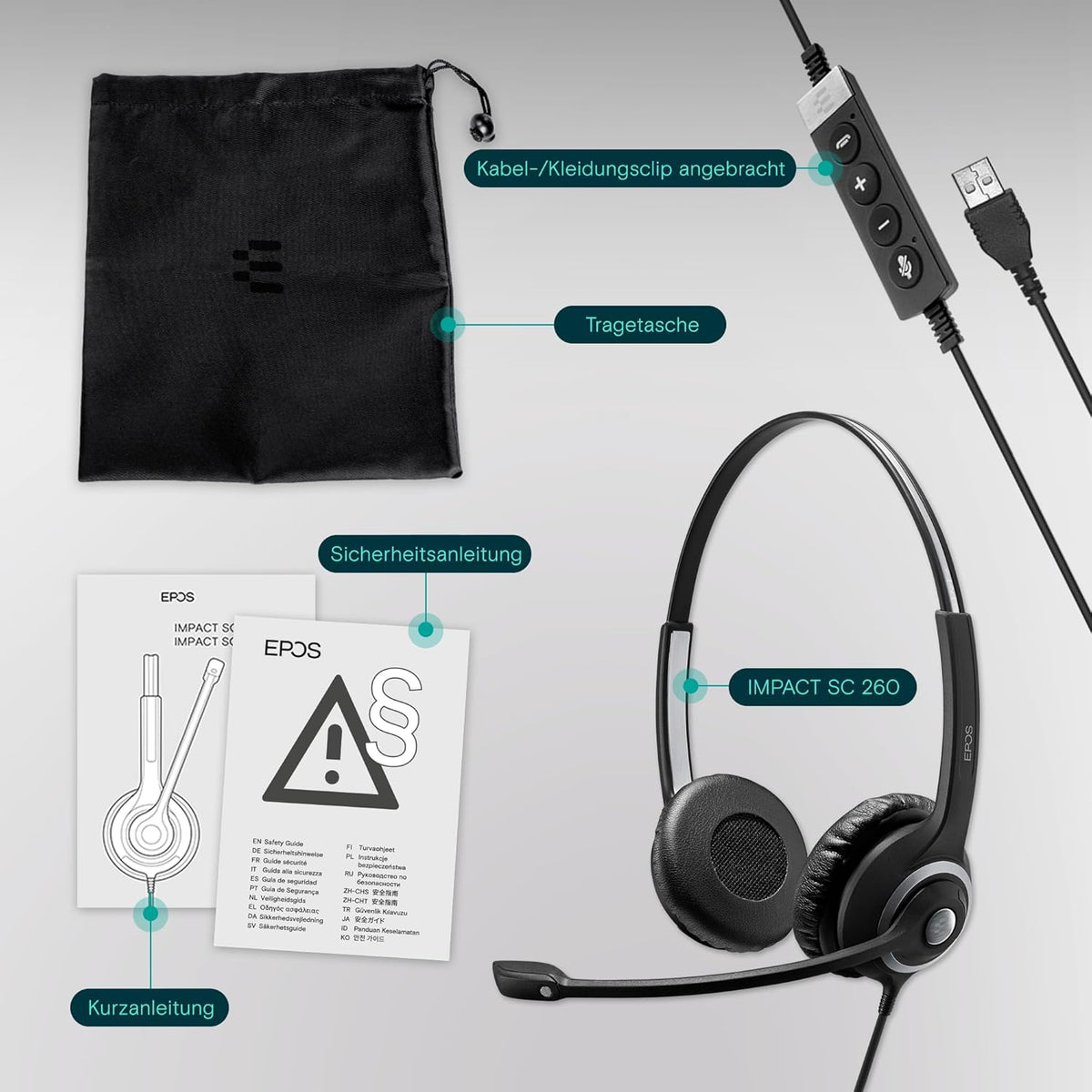 EPOS IMPACT SC 260 Stereo Headset USB-A MS II