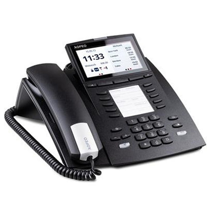 AGFEO ST 45 IP, IP-Telefon, Schwarz, Kabelgebundenes Mobilteil, 1000 Eintragungen, Digital, LCD