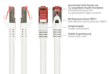 Python Patchkabel Rastnasenschutz (RNS) Cat. 6 S/FTP PiMF PVC 250MHz OFC weiß 10m (8063PY-100W)