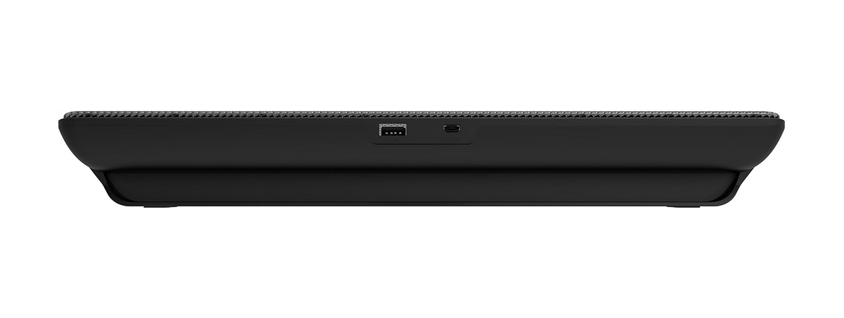 Cooler Master NotePal L2 Laptop Kühler – Laptop Cooler mit leichtem & ergonomischem Design, Leiser 160-mm-blauer LED Lüfter, Perforierte Metallplatte, USB-Port-Extender, Laptop Lüfter bis 17 Zoll
