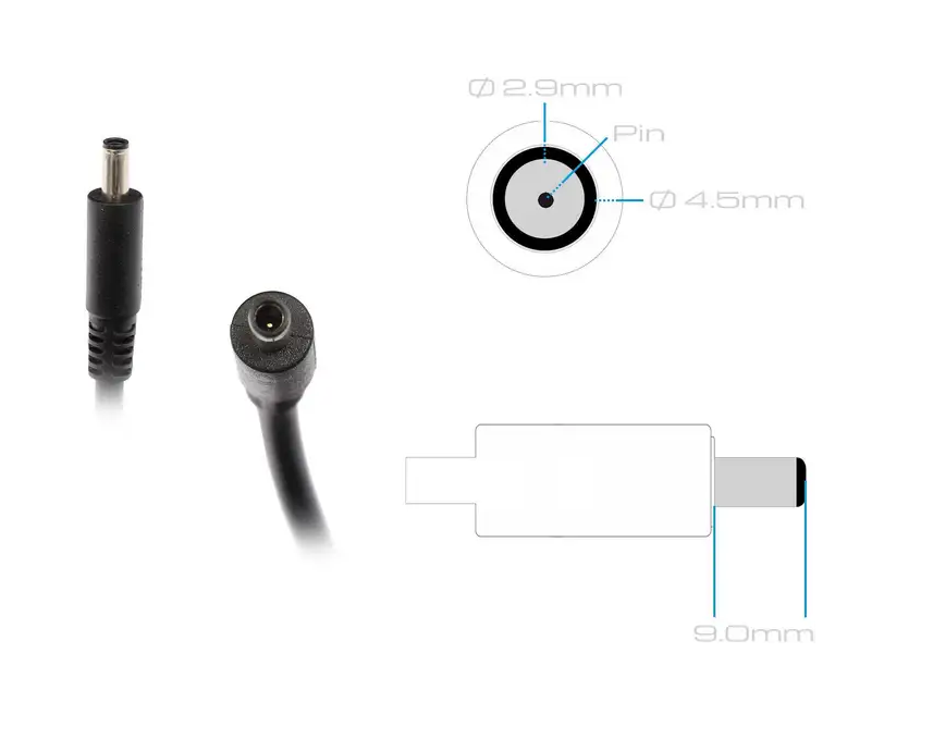 DELL 130 Watt 4,5mm x3,0mm Netzteil inkl. Stromkabel