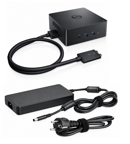 Dell TB18DC Dual USB-C Thunderbolt Dock inkl. 240W Netzteil - Dockingstation für Dell Precision
