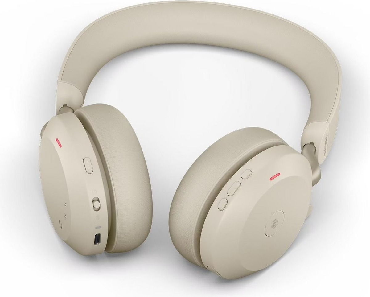 Jabra Evolve2 75 MS Stereo USB-A Headset Link380a Beige 27599-999-998