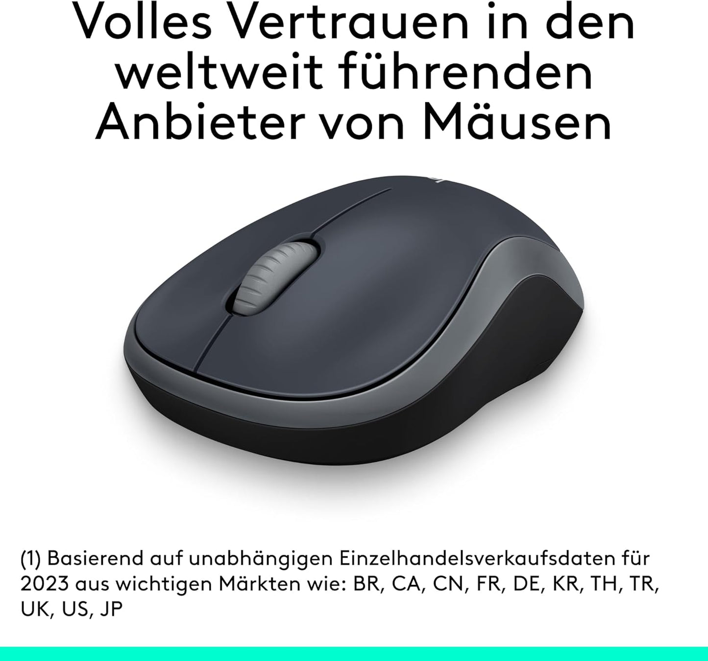 Logitech M185 Kabellose Maus - Grau 910-002238