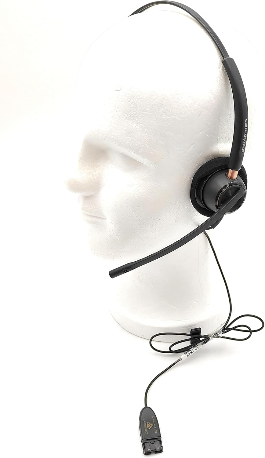 Plantronics EncorePRO HW520V DUO Stereo 4 Pin QD Headset 89436-02