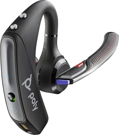 Poly Voyager 5200 CD Office (Poly) USB-C Wireless Bluetooth-Headset, Active Noise-Cancelling, WindSmart-Technology, SoundGuard, Mobil/Telefon/PC/Mac, Teams (zertifiziert), funktioniert mit Zoom & mehr