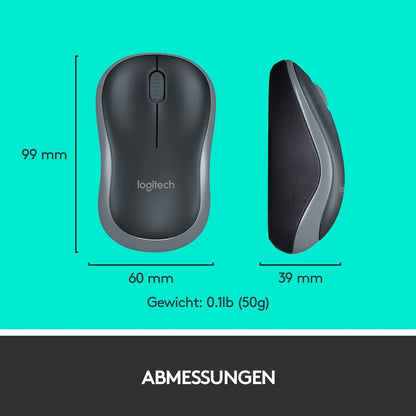 Logitech MK850 Performance Kabelloses Tastatur-Maus-Set, Bluetooth, 2.4 GHz Verbindung via USB-Empfänger, 24 bis 36-Monate Akkuleistung, Handballenauflage, Deutsches QWERTZ-Layout 920-008221, Schwarz