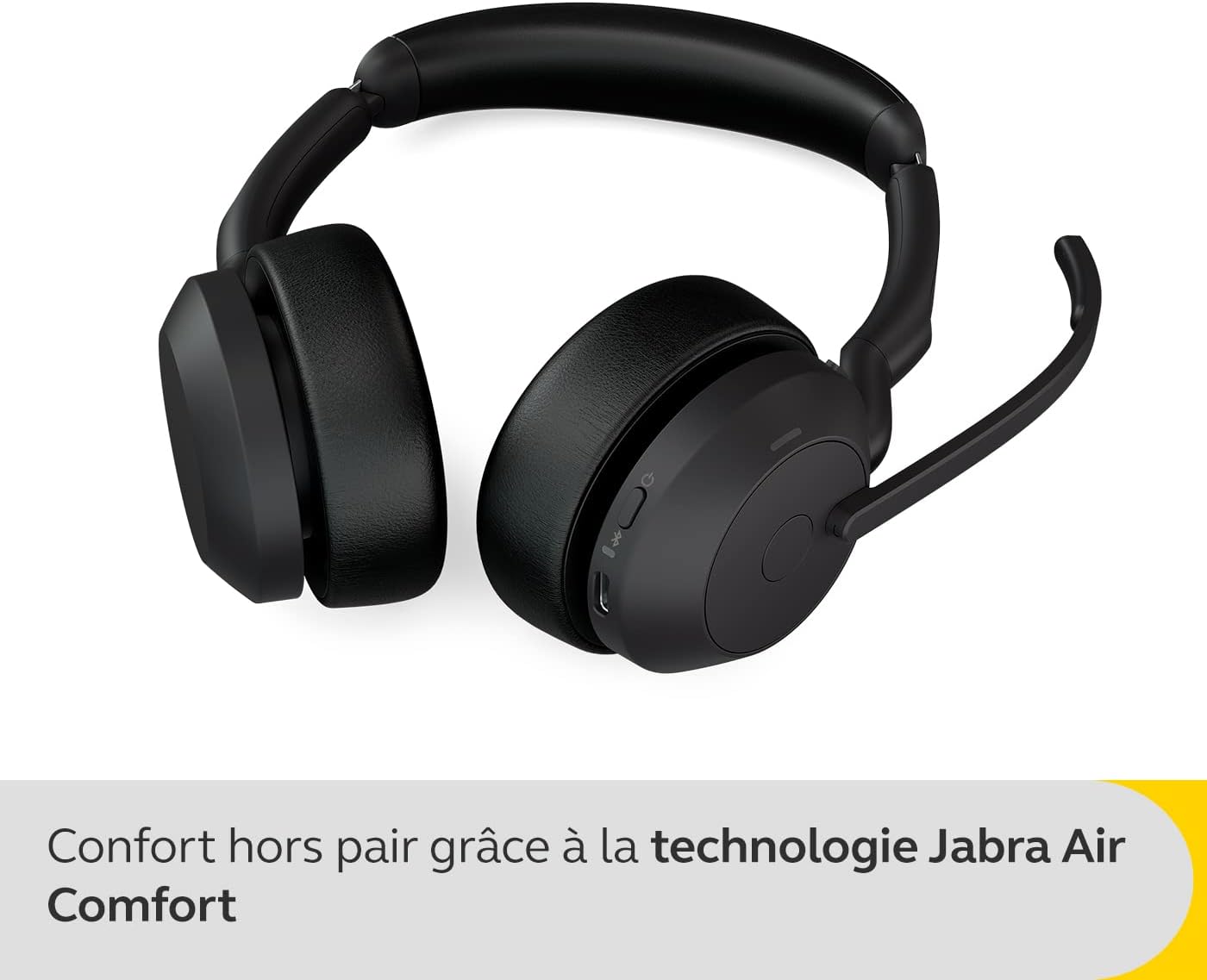 Jabra Evolve2 55 MS Stereo USB-C Headset mit Ladestation Link380c Schwarz 25599-999-889