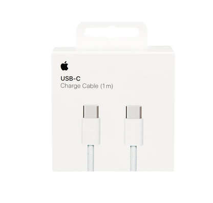 Apple 60W Ladekabel USB-C auf USB-C, gewebt, MQKJ3ZM/A, ab iPhone 15, iPad, iMac, MacBook, 1 Meter