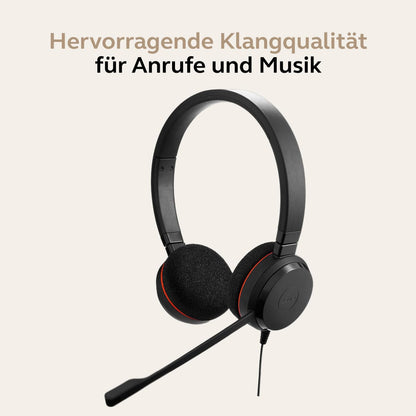 Jabra Evolve 20 MS Stereo USB-A Headset 4999-823-109