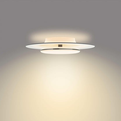 Philips LED SceneSwitch Garnet Deckenleuchte (30 W), LED Leuchte mit drei Dimmstufen und warmweißem Licht, LED Beleuchtung mit EyeComfort, schwarz