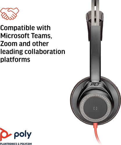 Plantronics Blackwire 7225 Stereo Headset USB-A Schwarz C7225 211144-01