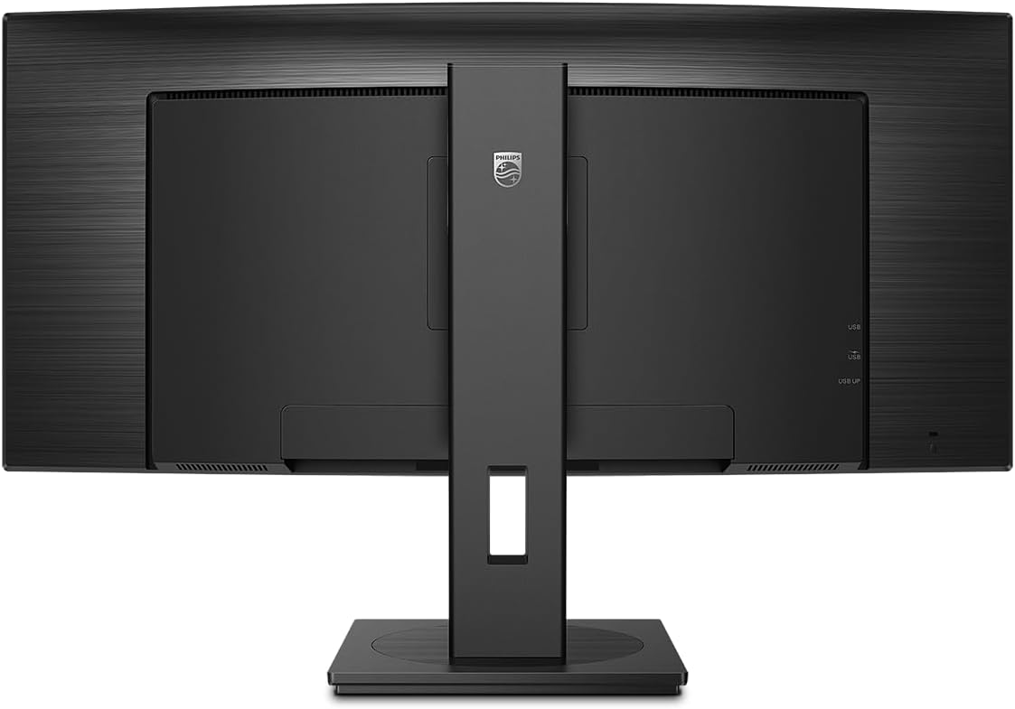 Philips 346B1C - 34 Zoll WQHD Curved USB-C Docking Monitor, höhenverstellbar (3440x1440, 100 Hz, HDMI, DisplayPort, USB-C, RJ45, USB Hub) schwarz