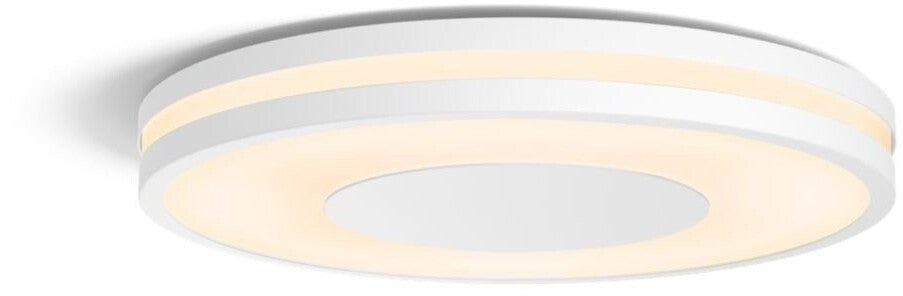Philips Hue White Ambiance Being Deckenleuchte (2.500 lm) inkl. Dimmschalter, dimmbare Deckenlampe für das Hue Lichtsystem mit allen Weißtönen, smarte Lichtsteuerung über Sprache und App, weiß