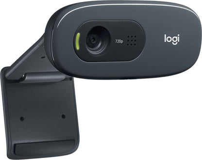 Logitech C270 Webcam, HD 720p, 60° Sichtfeld, Fester Fokus, Belichtungskorrektur, USB-A 960-001063