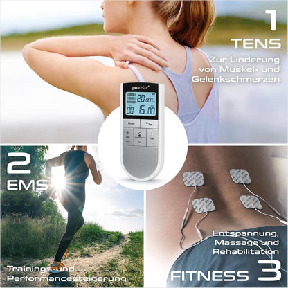 TENS-EMS-Gerät PRORELAX Elektrostimulationsgerät TENS/EMS Trio Reizstromgerät