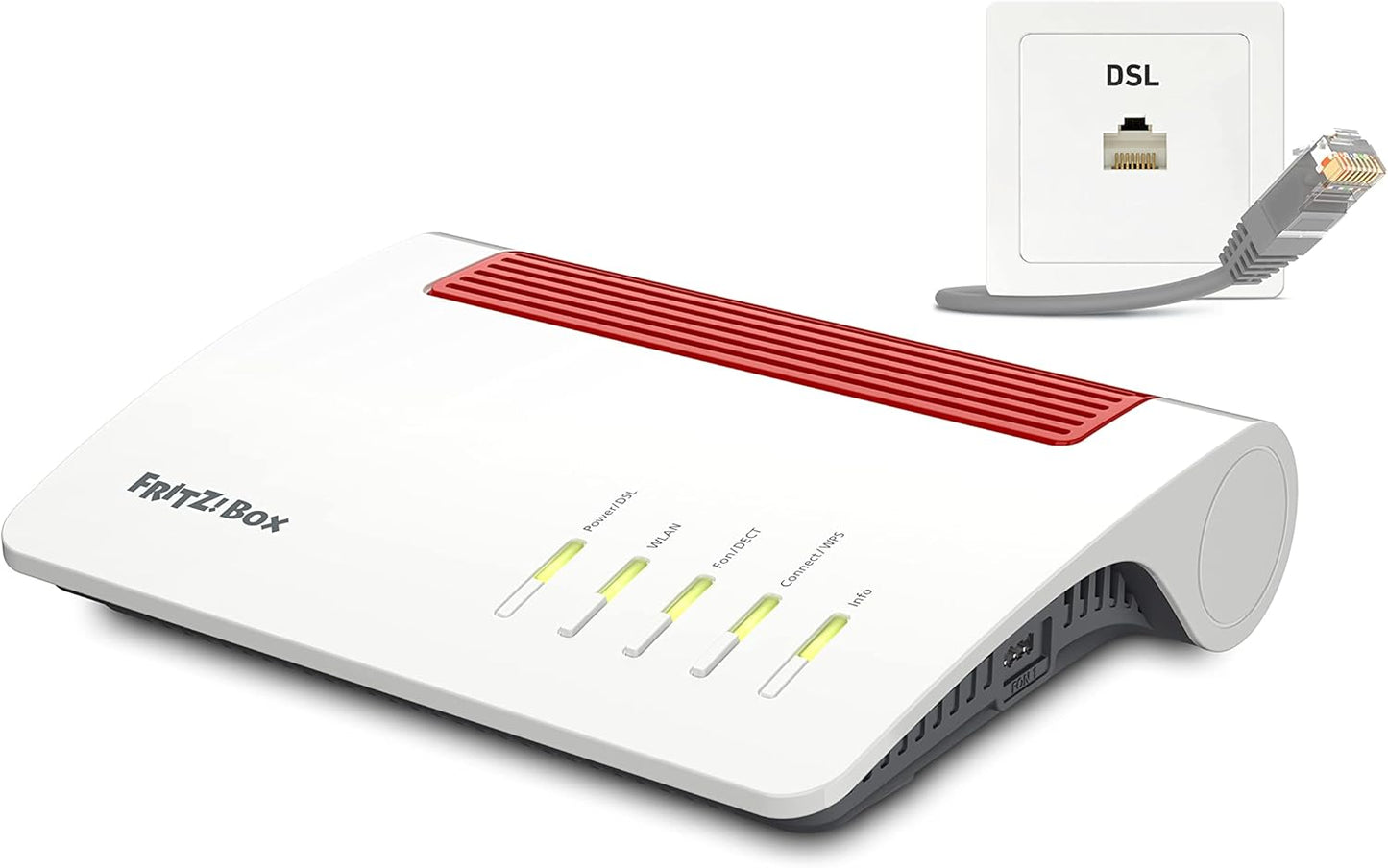 FRITZ!Box 7590 AX DSL-Router Wi-Fi 6 bis zu 3.600 MBit/s intelligentes WLAN Mesh höchster Sicherheitsstandard