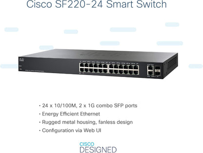 Cisco 220 Series 24-Port Managed Switch SF220-24-K9-EU
