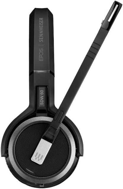 Sennheiser EPOS Impact SDW 5063 EU DECT Gap Stereo Headset für Softphone/PC USB-Anschluss Skype for Business Zertifiziert