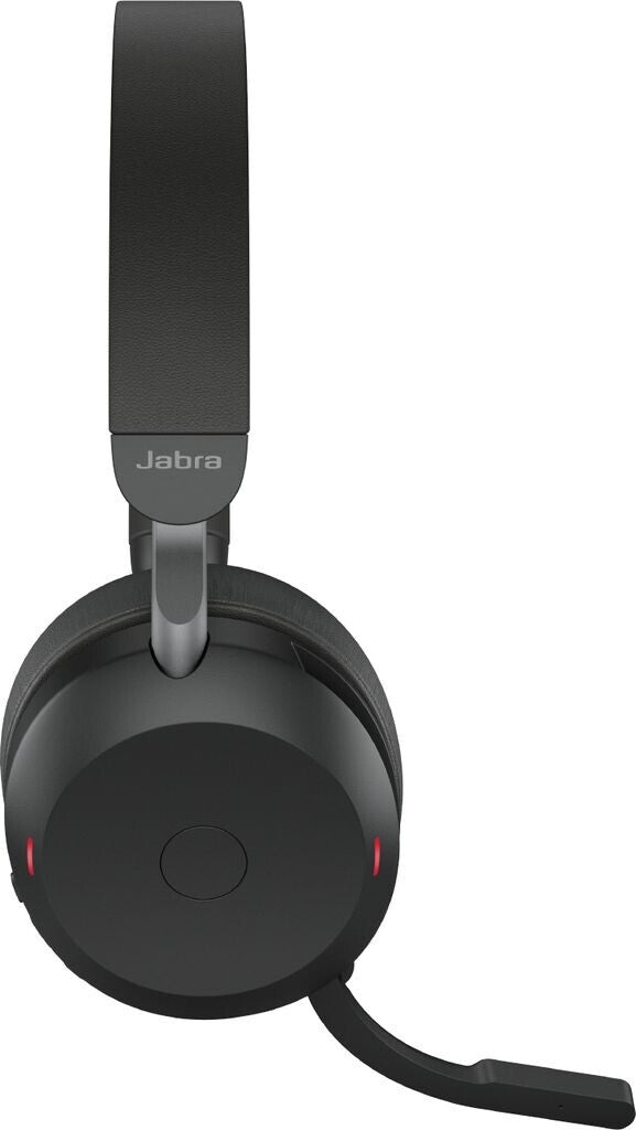 Jabra Evolve2 75 UC Stereo USB-A Headset mit Ladestation Link380a Schwarz 27599-989-989
