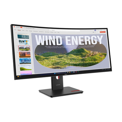 Lenovo ThinkVision T34WD-40 LCD-Monitor, 34 Zoll UWQHD 3440 x 1440 Pixel, 4 ms, 120 Hz, Curved