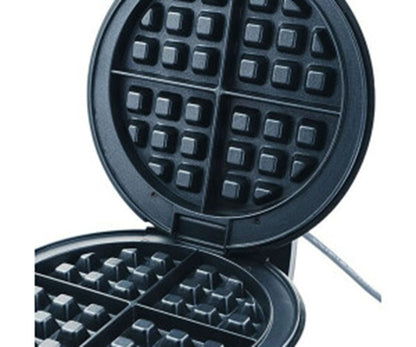 Korona 41004 drehbares Waffeleisen | Antihaftbeschichtung, Kontrollleuchte, Automatische Temperaturanpassung, Schwarz